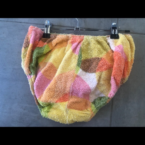 Original 1960s vintage Ada bikini, 100% cotton multi coloured terry towling - Picture 5 of 5